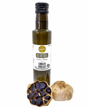 Olivenöl aromatisiert mit schwarzem Knoblauch 250 ml