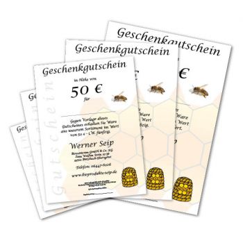 Gutschein - Wert 50 €