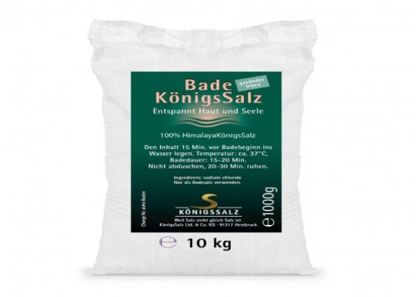 BadeKönigsSalz 100% HimalayaKönigsSalz Sack 10kg